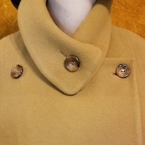 Vintage C&A  "Your Sixth Sense" Wool Blend Double Breast Over Coat